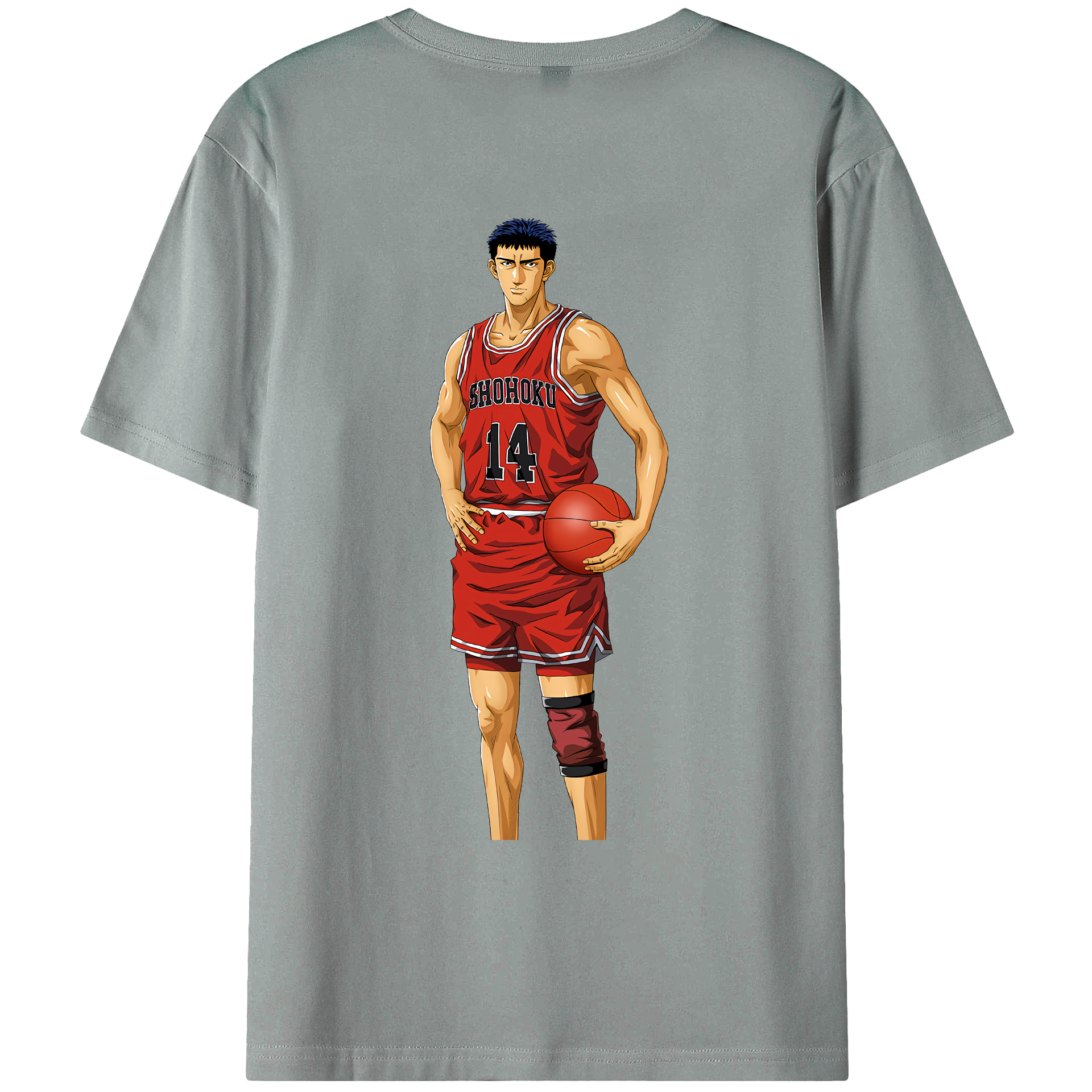 （画像用） SLAM DUNK／スラムダンク 綿100％ メンズ半袖Tシャツ（バックプリント） 通気性